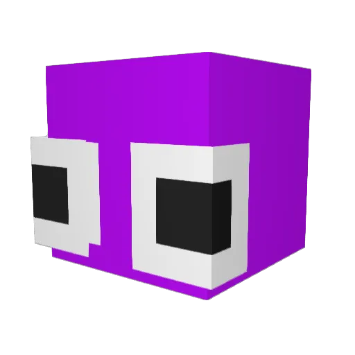 Firsttryy Minecraft avatar head, 3D render
