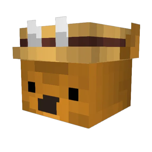 FirulaisElGato Minecraft avatar head, 3D render