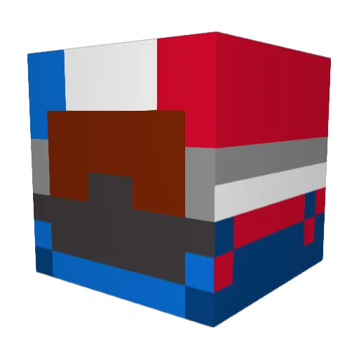 Firzeh Minecraft avatar head, 3D render