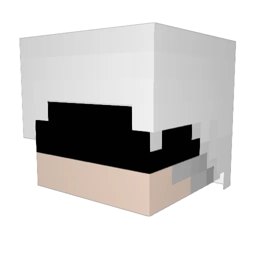 Firzo Minecraft avatar head, 3D render