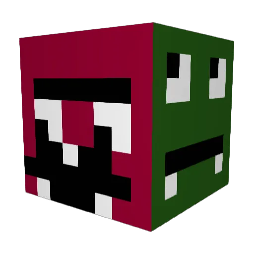 FisKing Minecraft avatar head, 3D render