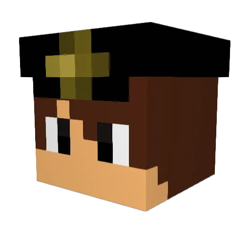 Fischee1775 Minecraft avatar head, 3D render