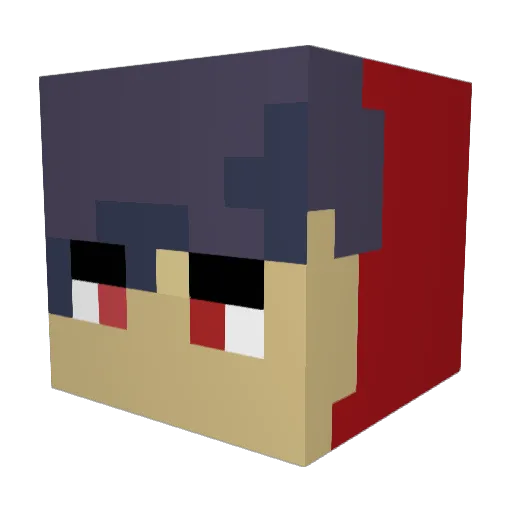 Fischerfour123 Minecraft avatar head, 3D render