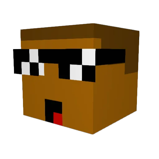 FischkopfZocken1 Minecraft avatar head, 3D render