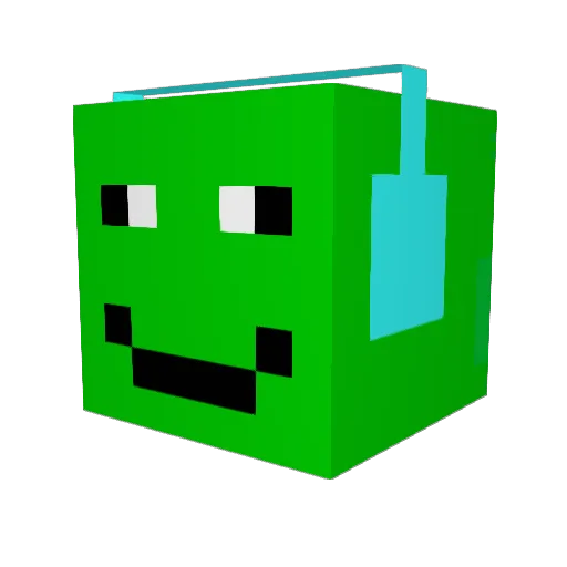 Fischl99 Minecraft avatar head, 3D render
