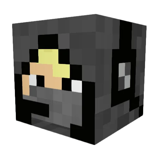 Fischus14 Minecraft avatar head, 3D render