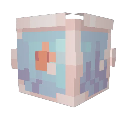 Fish333z Minecraft avatar head, 3D render