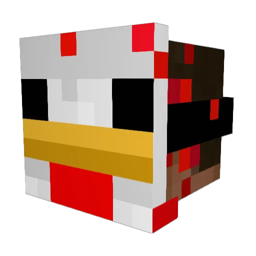 FishAholic Minecraft avatar head, 3D render