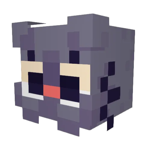 FishChipsYT Minecraft avatar head, 3D render