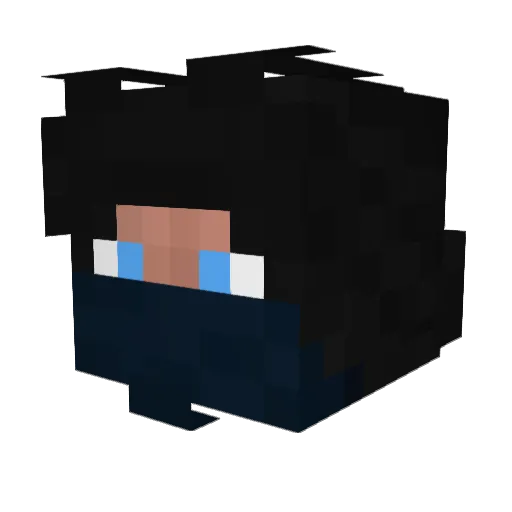 FishFurr Minecraft avatar head, 3D render