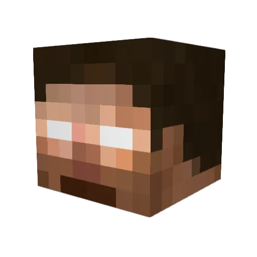 FishGuyR2R Minecraft avatar head, 3D render