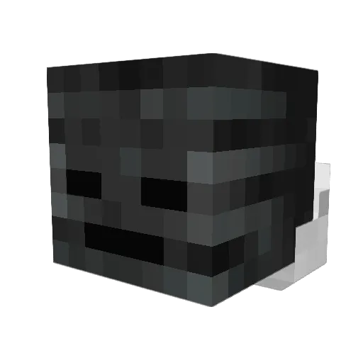 FishInGRAND Minecraft avatar head, 3D render