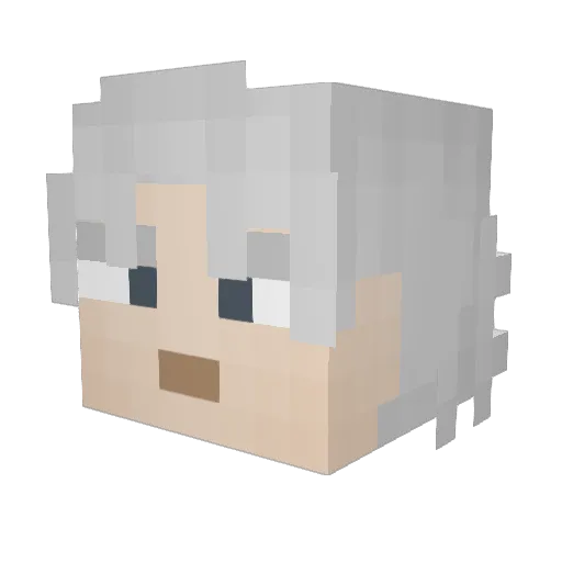 FishLips117 Minecraft avatar head, 3D render