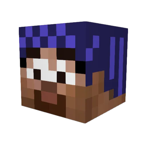 FishNChimps Minecraft avatar head, 3D render
