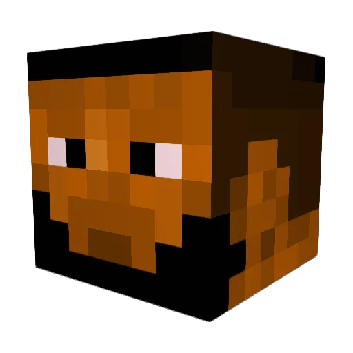 FishRend Minecraft avatar head, 3D render