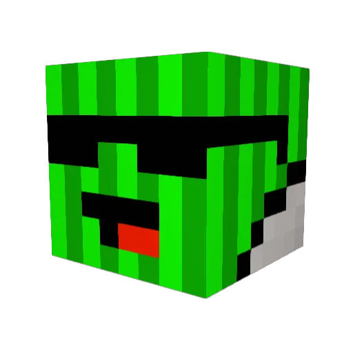 FishStickx Minecraft avatar head, 3D render