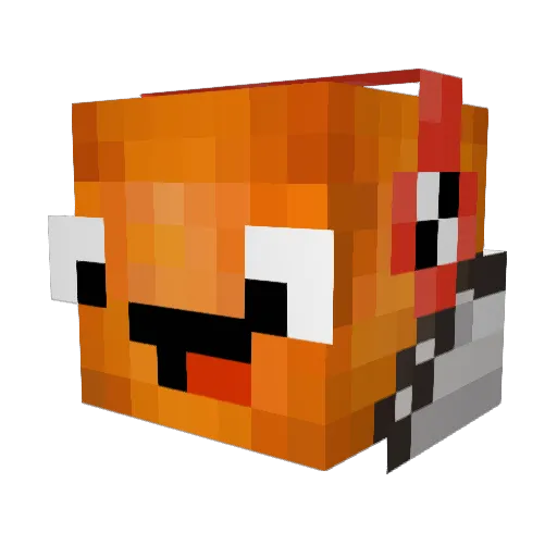 FishWishygames Minecraft avatar head, 3D render