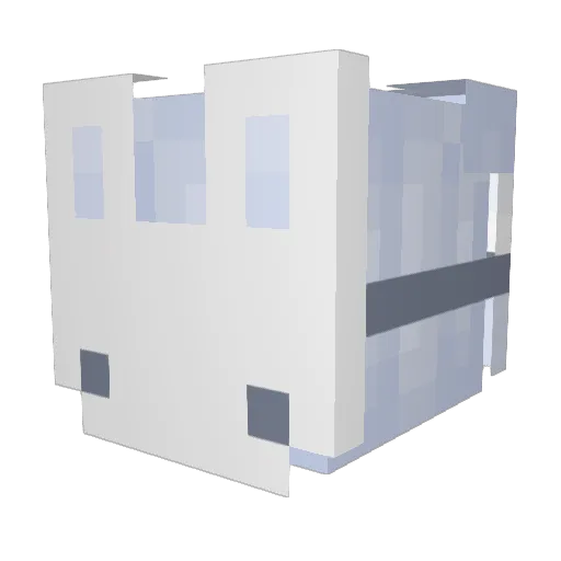 Fish_hsiF Minecraft avatar head, 3D render
