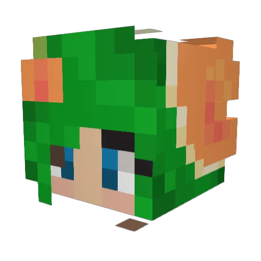Fish_sticxx Minecraft avatar head, 3D render