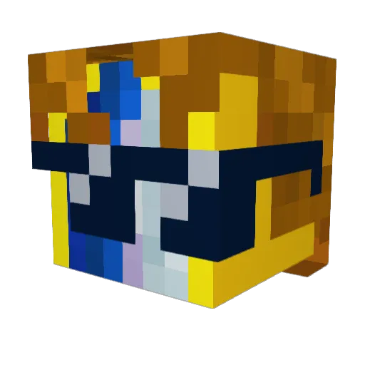 FishbutAir Minecraft avatar head, 3D render