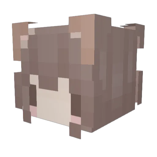 Fishdemon Minecraft avatar head, 3D render
