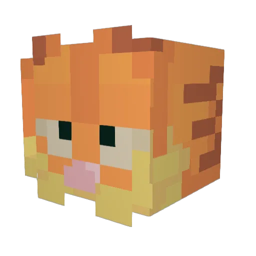 Fishiigamer Minecraft avatar head, 3D render