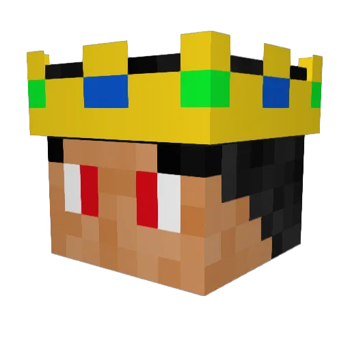 Fishman847 Minecraft avatar head, 3D render