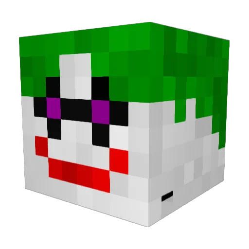 Fishonwheels Minecraft avatar head, 3D render