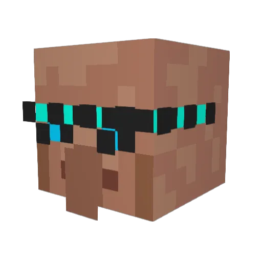 FishyBoi538 Minecraft avatar head, 3D render