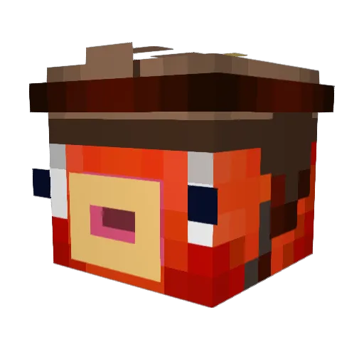 FishyBoy820 Minecraft avatar head, 3D render
