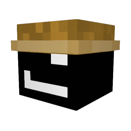 FishyBuisness Minecraft avatar head, 3D render