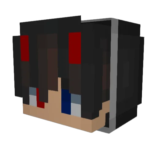 FishyFreshFoodCr Minecraft avatar head, 3D render
