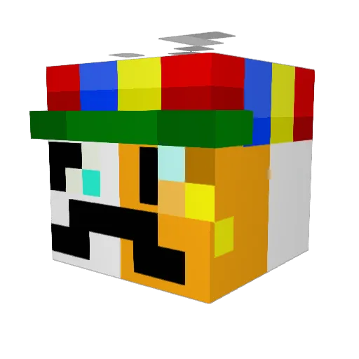 FishyMannYT Minecraft avatar head, 3D render