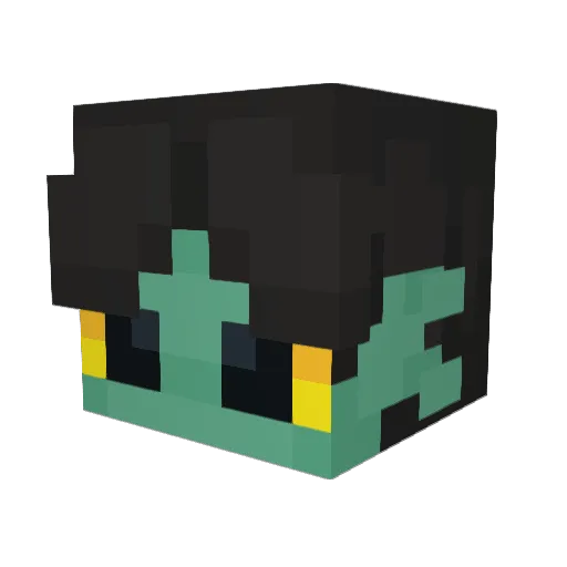 FishyMos Minecraft avatar head, 3D render
