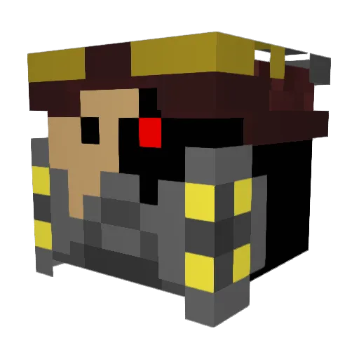 FishySnake8453 Minecraft avatar head, 3D render