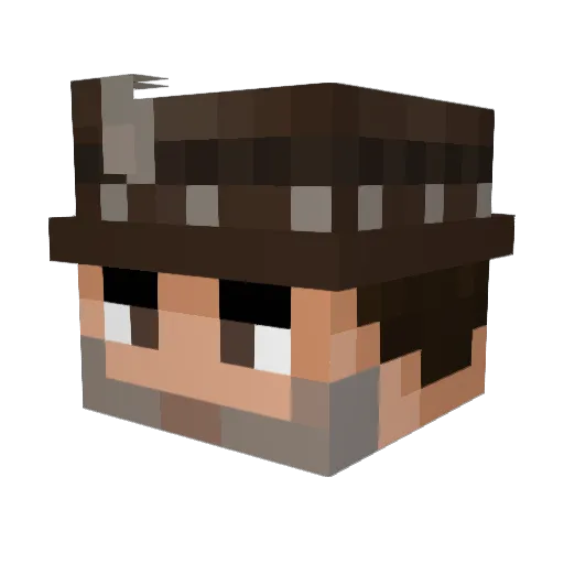 FishyTank643 Minecraft avatar head, 3D render