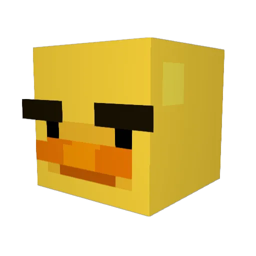 Fishyfitz Minecraft avatar head, 3D render