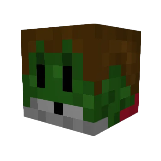 Fishysalmon02 Minecraft avatar head, 3D render