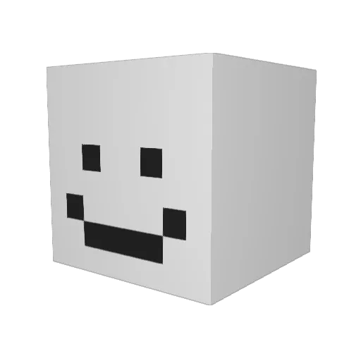 Fishyyds Minecraft avatar head, 3D render