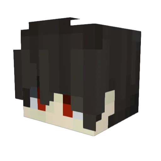 Fisik Minecraft avatar head, 3D render