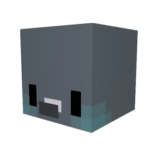 Fiskur_08 Minecraft avatar head, 3D render
