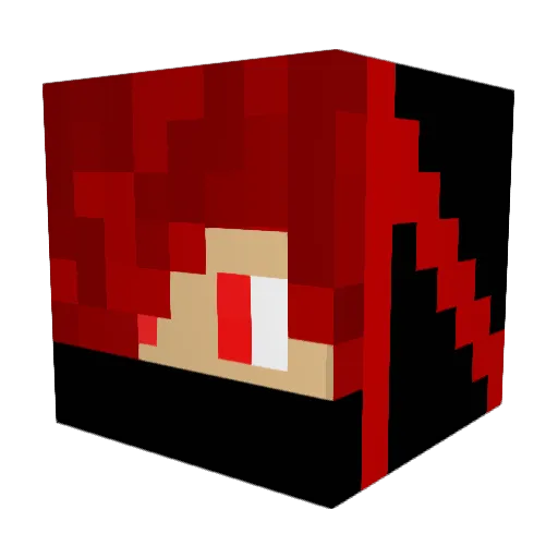 Fisse_Freddy Minecraft avatar head, 3D render