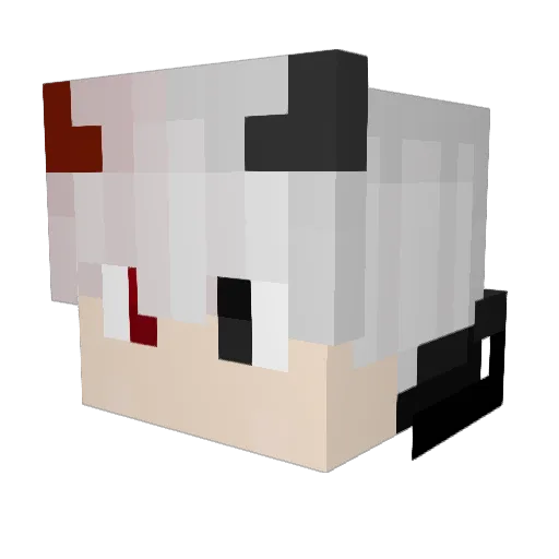 FistOfOhm Minecraft avatar head, 3D render