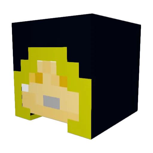 Fistandantilus1 Minecraft avatar head, 3D render