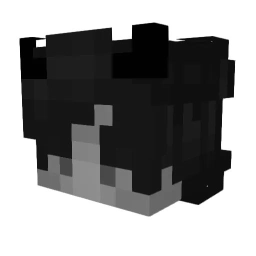 Fisterenis Minecraft avatar head, 3D render