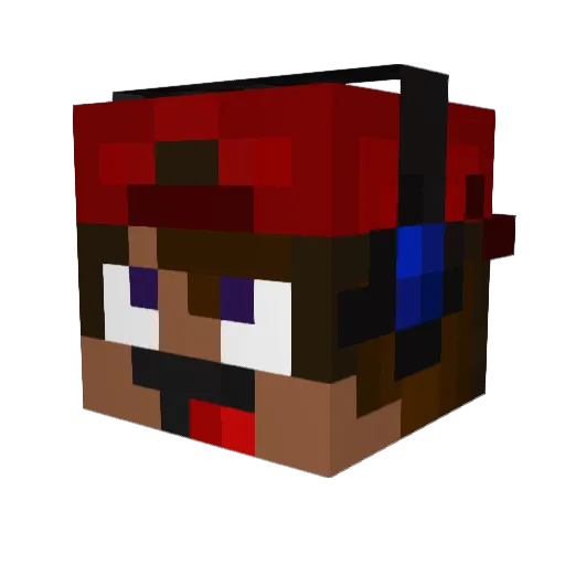 FistyWinters Minecraft avatar head, 3D render