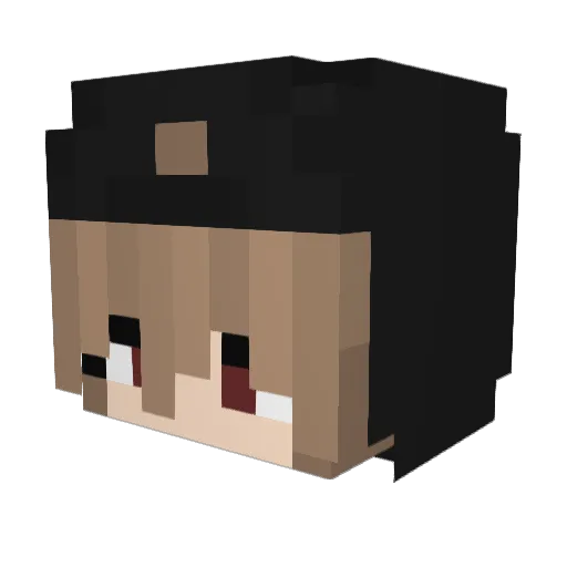 FitCookie Minecraft avatar head, 3D render