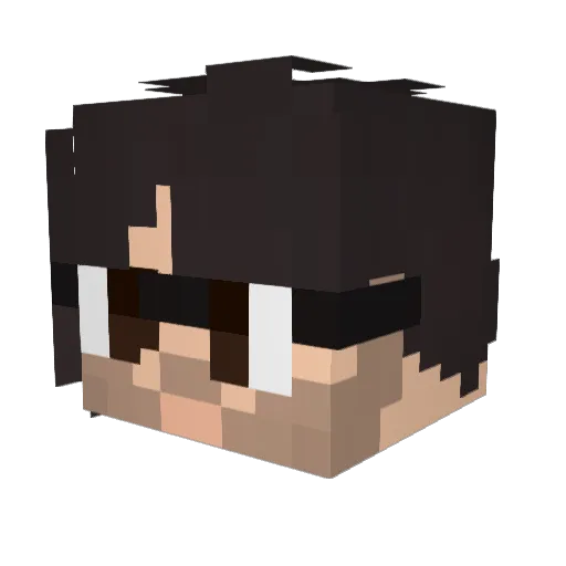 Fitaupe Minecraft avatar head, 3D render