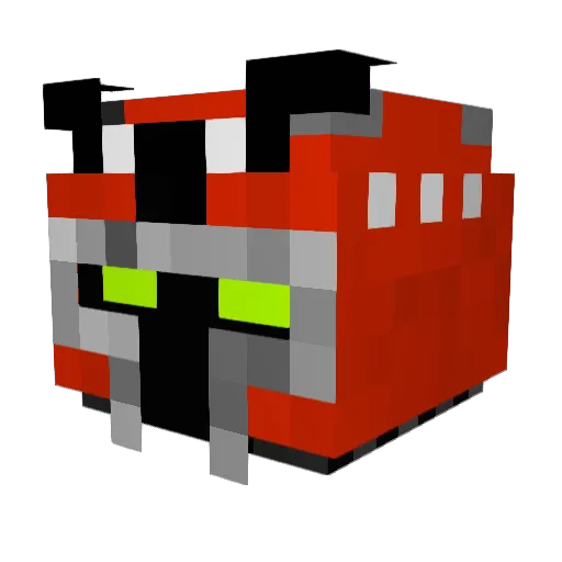 Fitchard Minecraft avatar head, 3D render