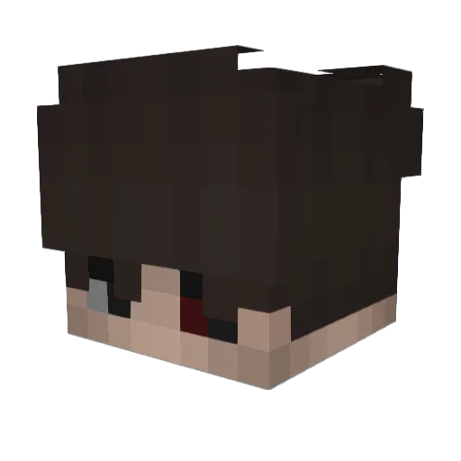 FitimIsBxck Minecraft avatar head, 3D render